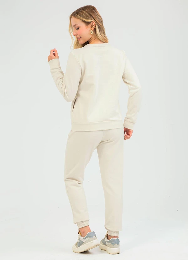 Cativa - Conjunto em Moletom Bege 2