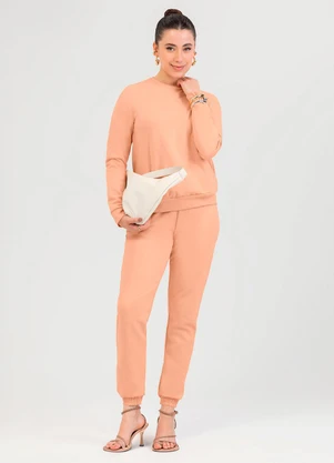 Cativa - Conjunto em Moletom Laranja - CATIVA