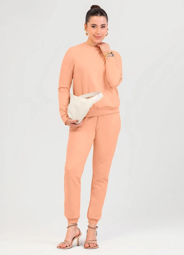 Cativa - Conjunto em Moletom Laranja 1