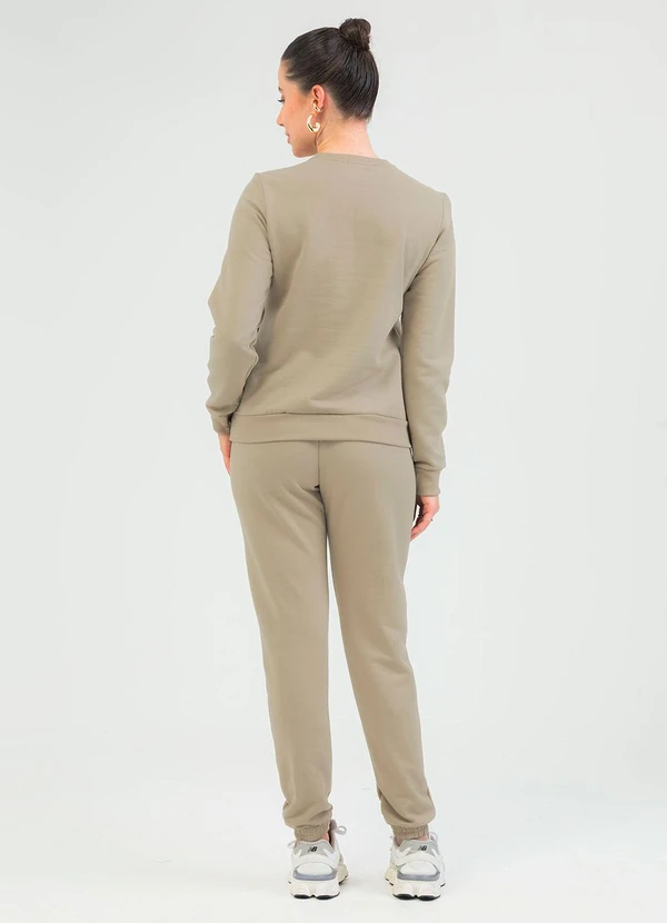 Cativa - Conjunto em Moletom Marrom 2