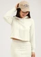 Cativa - Conjunto em Moletom  Marrom - variação: Off White