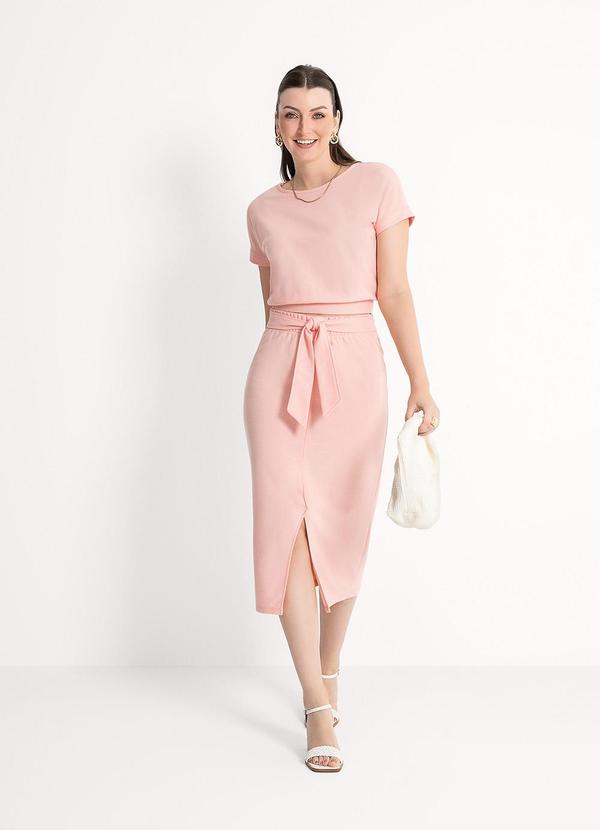 Habana - Conjunto em Moletom Rosa Claro