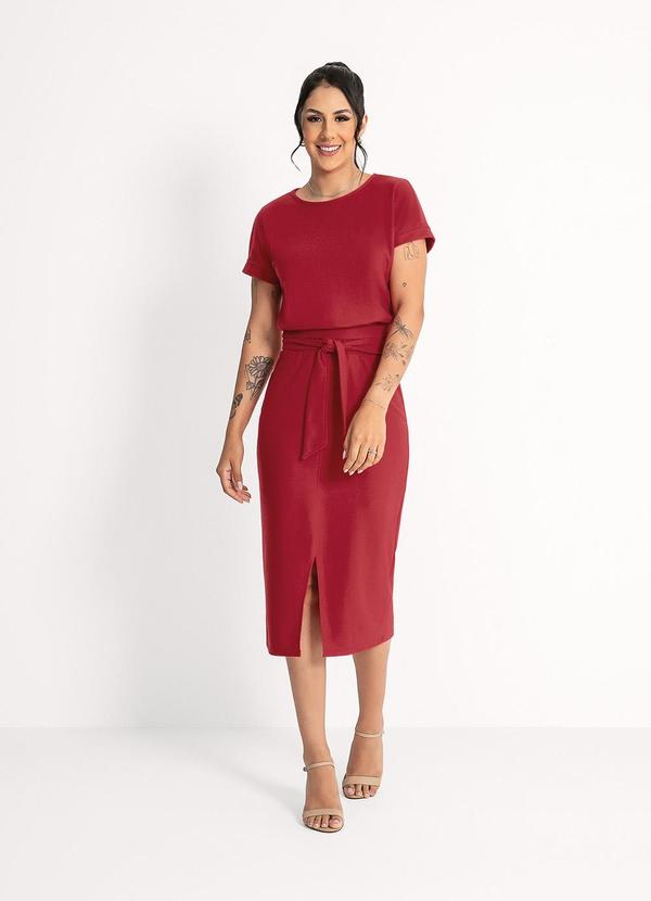 Habana - Conjunto em Moletom  Vermelho Escuro