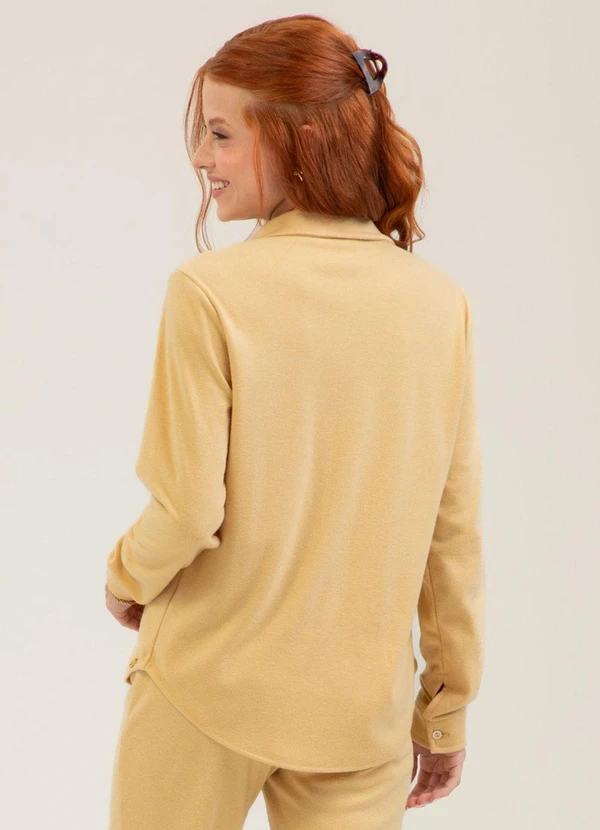 Cativa - Conjunto em Tecdio Aveludado You Amarelo Claro 3