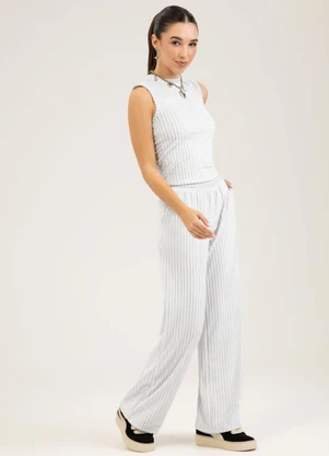 Cativa You - Conjunto em Tecido Aveludado  Off White - CATIVA YOU