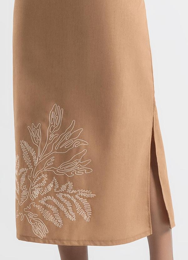 Cativa - Conjunto em Tecido Plano Caramelo 4