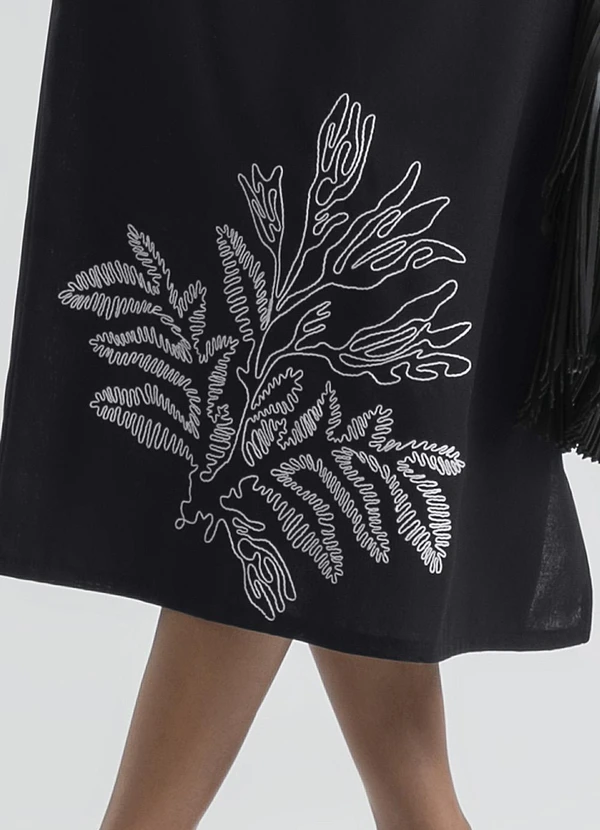 Cativa - Conjunto em Tecido Plano Preto 4