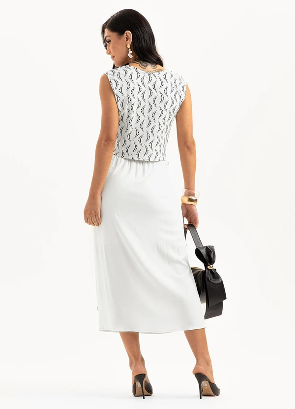 Cativa - Conjunto em Viscose Branco  2