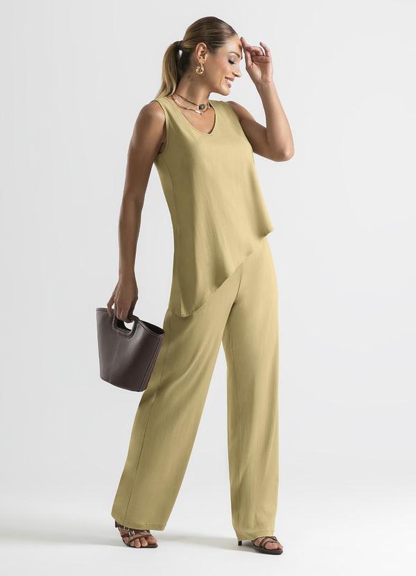 Cativa - Conjunto em Viscose Caramelo