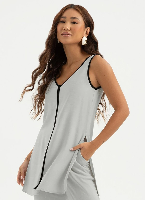 Cativa - Conjunto em Viscose Cinza 4