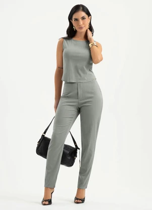 Cativa - Conjunto em Viscose Cinza - CATIVA