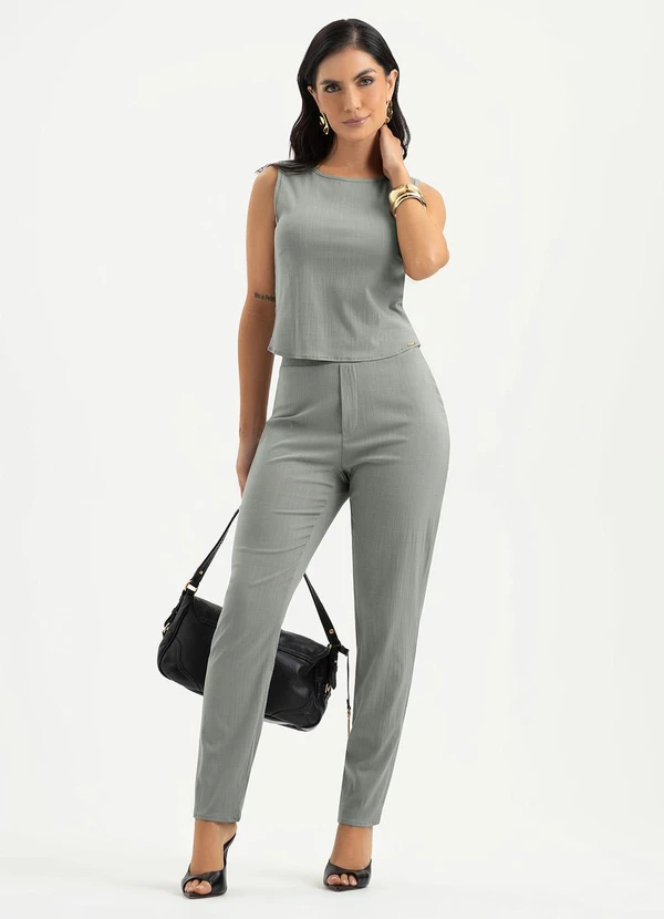Cativa - Conjunto em Viscose Cinza