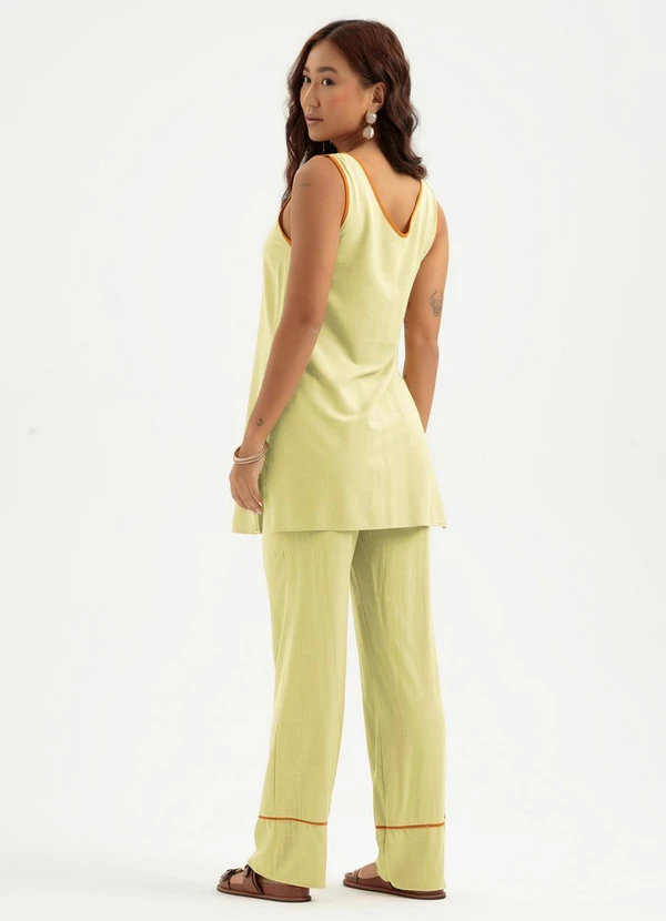 Cativa - Conjunto em Viscose Marrom Claro 2