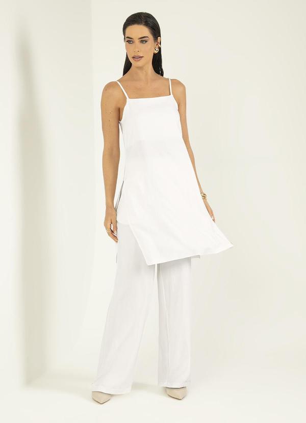 Gris - Conjunto em Viscose Off White