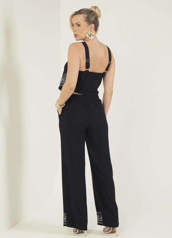 Gris - Conjunto em Viscose Preto 2