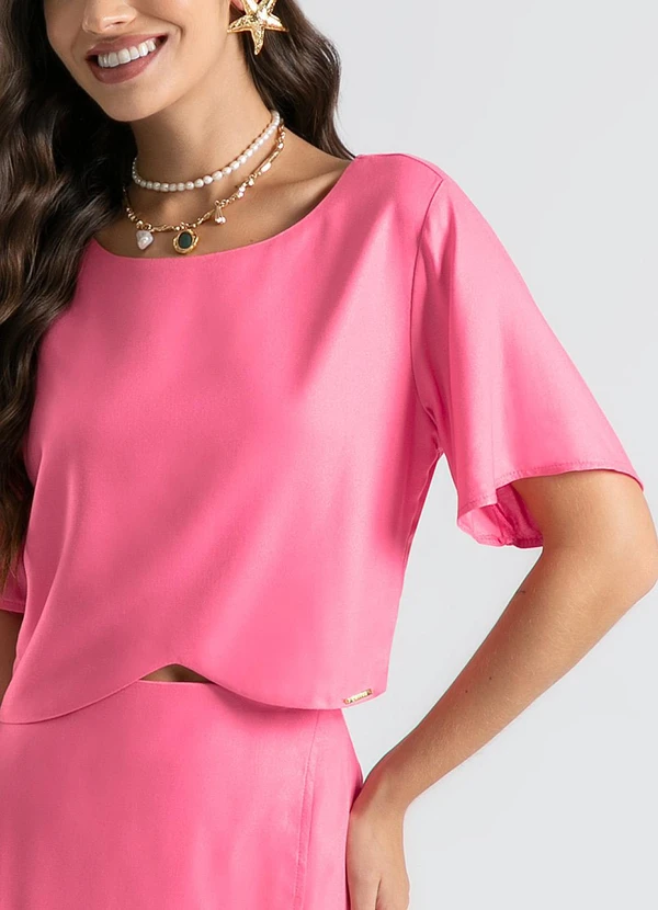 Cativa - Conjunto em Viscose Rosa  4