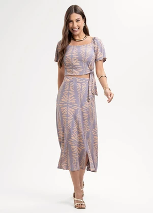 Habana - Conjunto em Viscose Roxo - HABANA