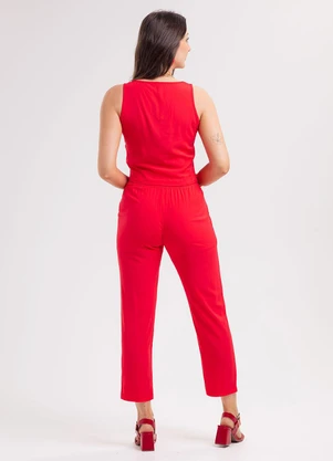 Habana - Conjunto em Viscose Vermelho - HABANA
