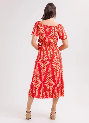 Habana - Conjunto em Viscose Vermelho - HABANA