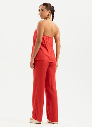 Cativa - Conjunto em Viscose Vermelho - CATIVA