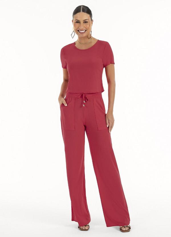 Habana - Conjunto em Viscose Vermelho