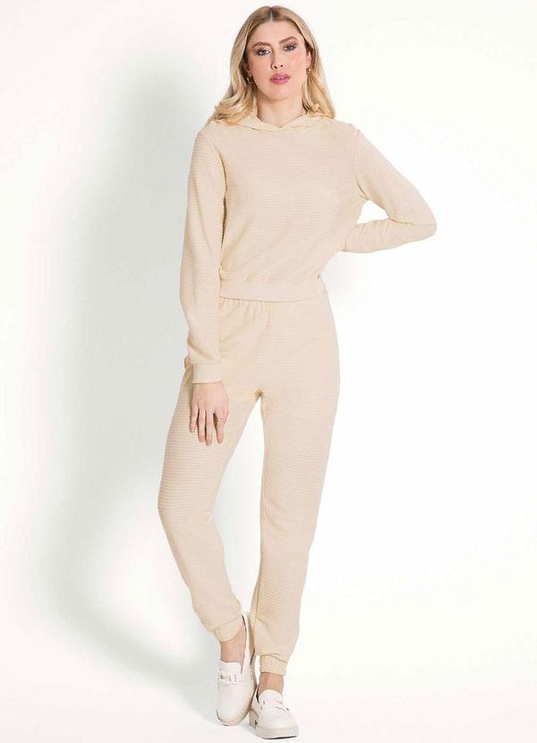 Habana - Conjunto Feminino Adulto Conforto Bege