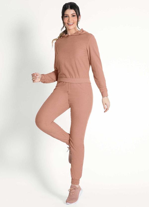 Habana - Conjunto Feminino Adulto Conforto Marrom 1