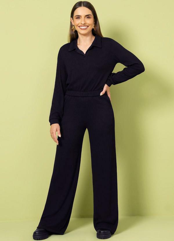 Cativa - Conjunto Feminino Adulto de Inverno Preto