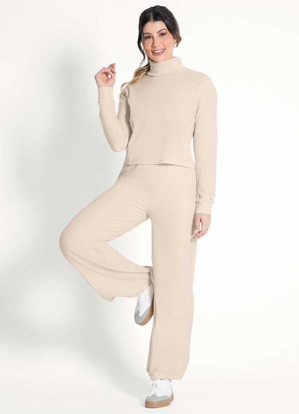 Habana - Conjunto Feminino Adulto Estiloso Bege