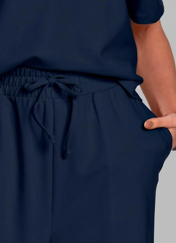 Dianna - Conjunto Feminino Blusa com Calça Azul 4