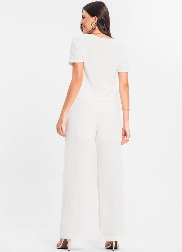 Endless - Conjunto Feminino Blusa com Calça Bege 2