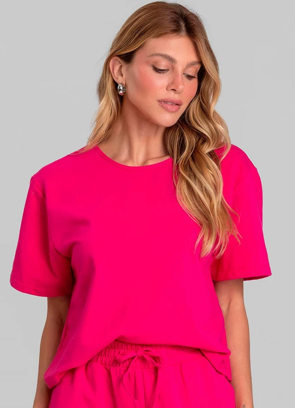 Dianna - Conjunto Feminino Blusa com Calça Rosa 3