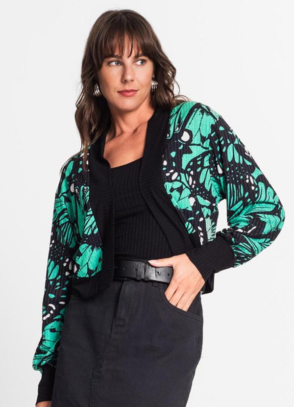 Endless - Conjunto Feminino Blusa com Cardigan Verde