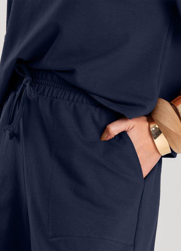 Dianna - Conjunto Feminino Blusa com Shorts Azul 3