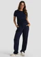 Dianna - Conjunto Feminino Blusa e Calça Azul - variação: Azul