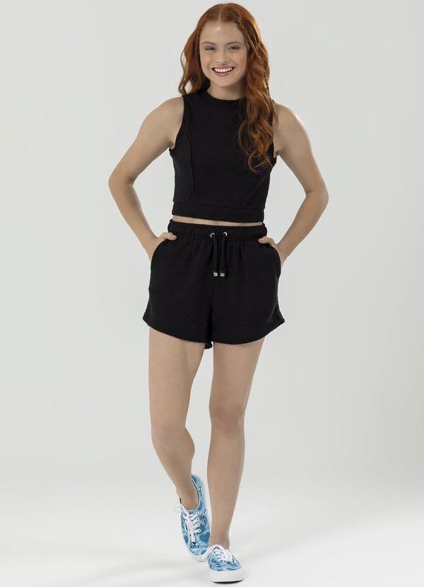 Bjoe - Conjunto Feminino Bom Bolso Preto