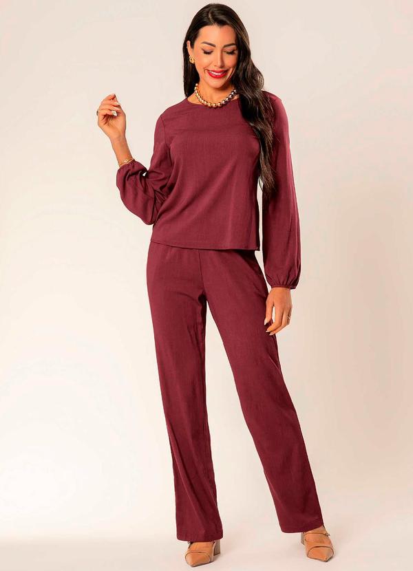 Cativa - Conjunto Feminino com Forro Vermelho