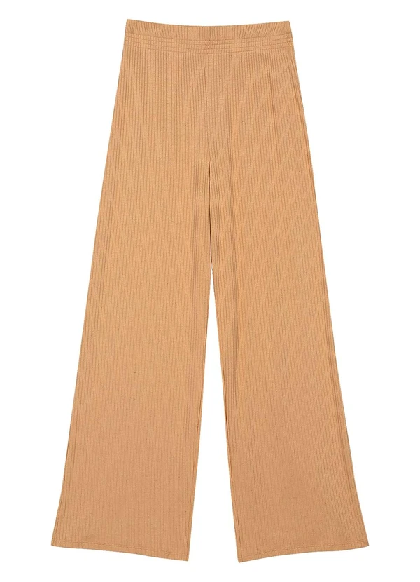 Marialícia - Conjunto Feminino Comfy Canelado Linho Laranja 3