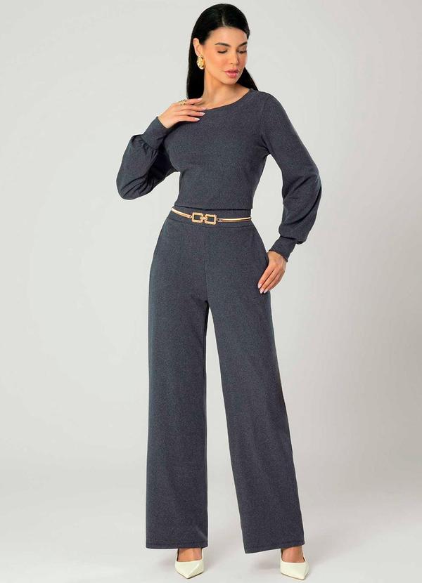 Gris - Conjunto Feminino Elegante e Confortavel Cinza