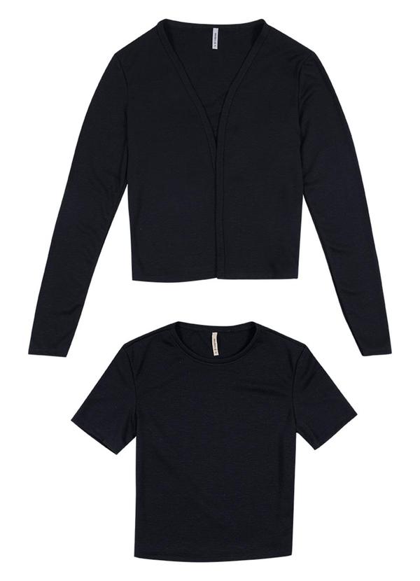 Habana - Conjunto Feminino em Tricô  Preto