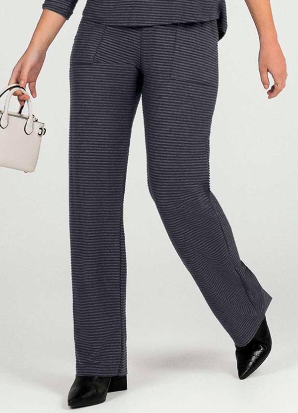 Cativa - Conjunto Feminino em Tricô Texturizado Cinza 3