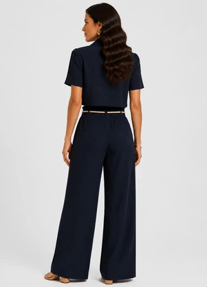 Rovitex - Conjunto Feminino em Viscolinho Azul - ROVITEX