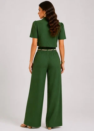 Rovitex - Conjunto Feminino em Viscolinho Verde - ROVITEX