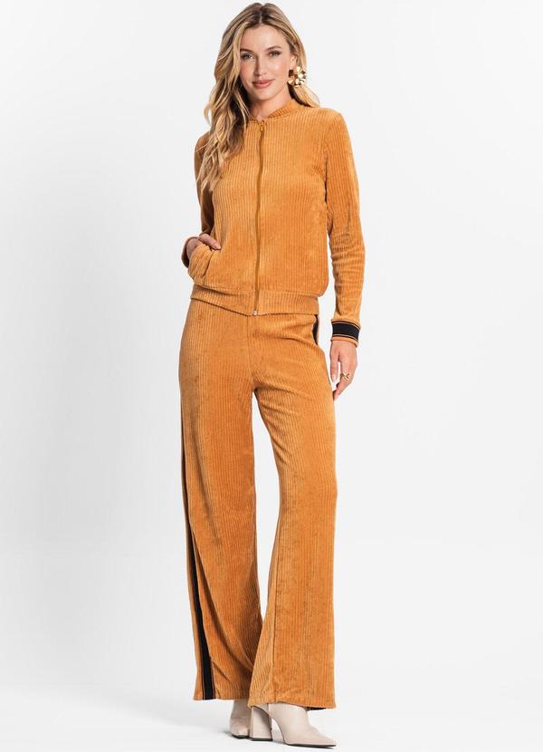 Endless - Conjunto Feminino Jaqueta com Calça Marrom