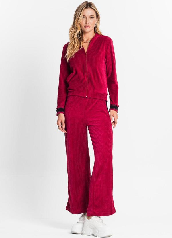 Endless - Conjunto Feminino Jaqueta com Calça Vermelho