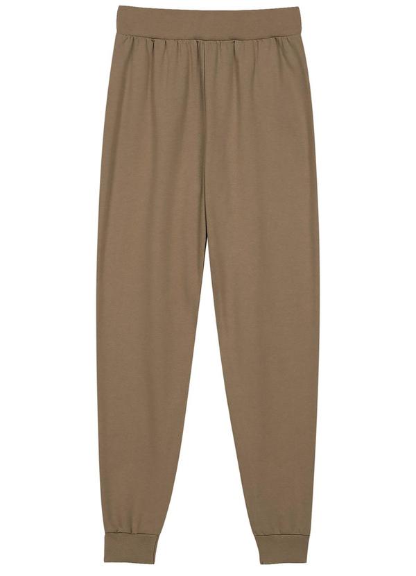 Marialícia - Conjunto Feminino Jaqueta e Calça Moletom Marrom 3