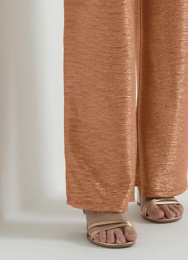 Cativa - Conjunto Feminino Metalizado Laranja 3