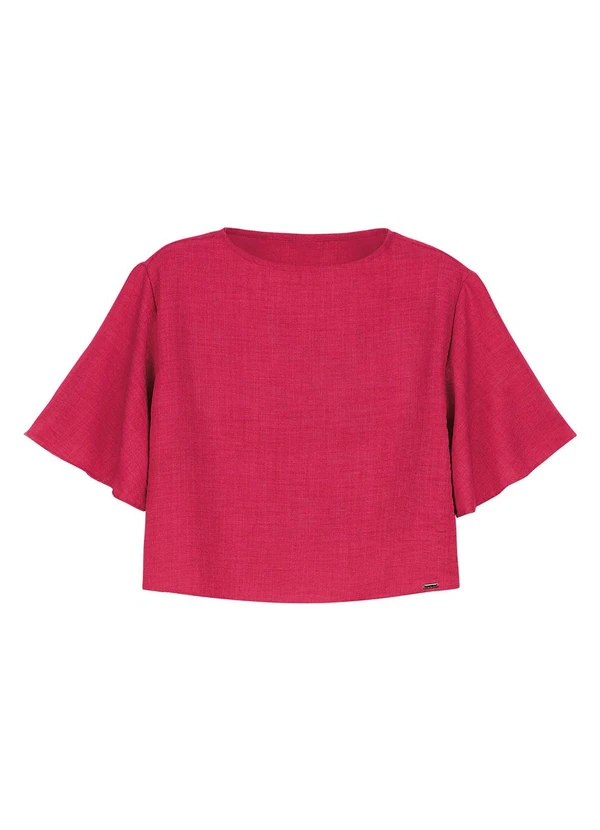 Marialícia - Conjunto Feminino Monocromático Textura Rosa 4