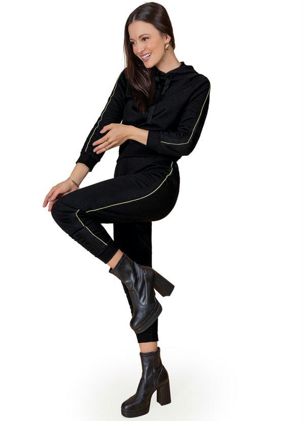 Rovitex - Conjunto Feminino Plush Preto