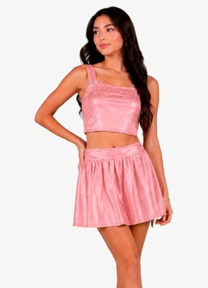 Minty - Conjunto Feminino Regata com Shorts Multicores - MINTY